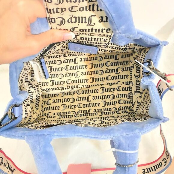 Juicy Couture Big Spender Slate Blue Mini Tote Bag NWT - Picture 10 of 11